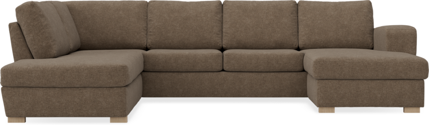 Friday - 3-sits soffa med divan vänster och schäslong höger - Brun