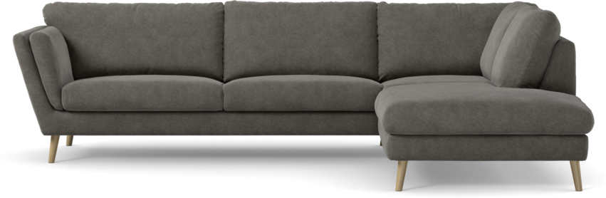 Madison Lux - 3-sits soffa med divan höger - Grå