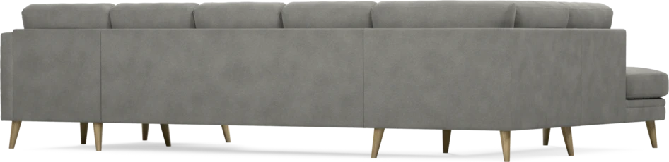 Eden - 3-sits soffa med divan vänster och schäslong höger - Grå