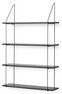 Axel - Vägghylla, B 80 cm - Svart