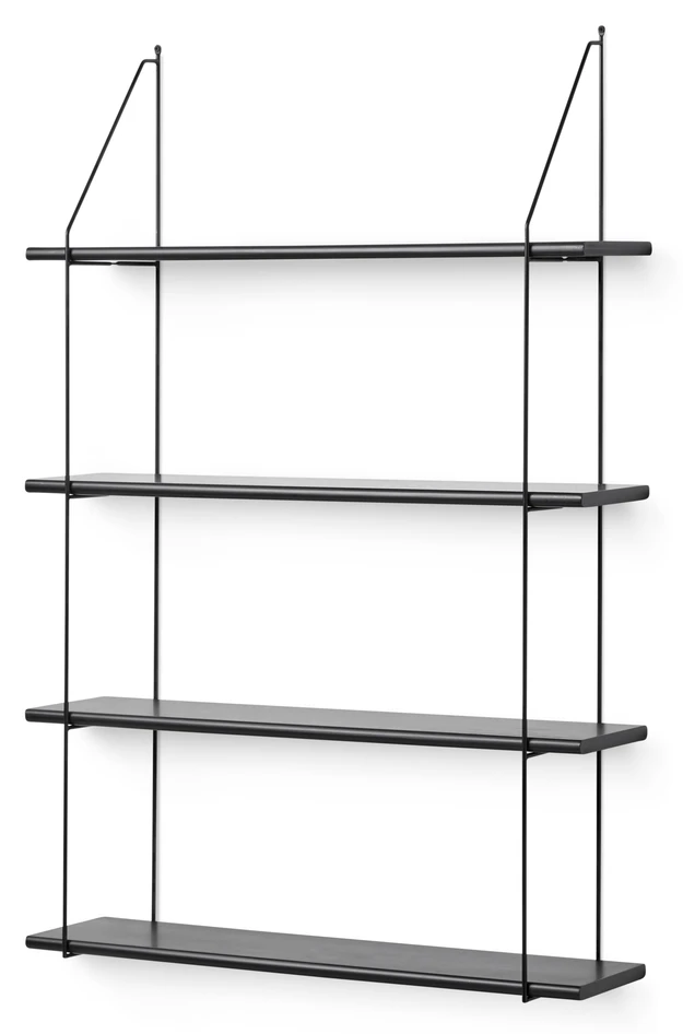 Axel - Vägghylla, B 80 cm - Svart