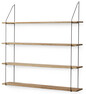Axel - Vägghylla, B 120 cm - Brun