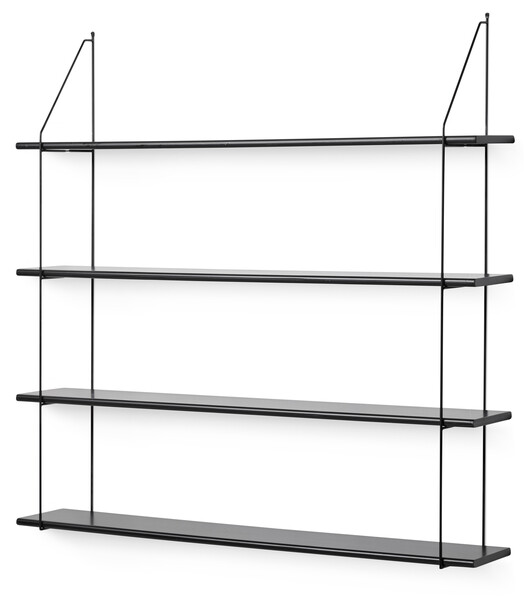 Axel - Vägghylla, B 120 cm - Svart