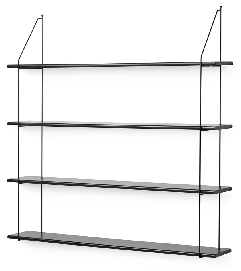 Axel - Vägghylla, B 120 cm - Svart