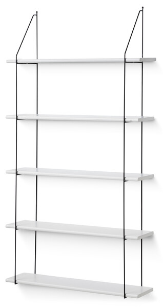 Axel - Vägghylla, 80x21,2x151 cm - Vit