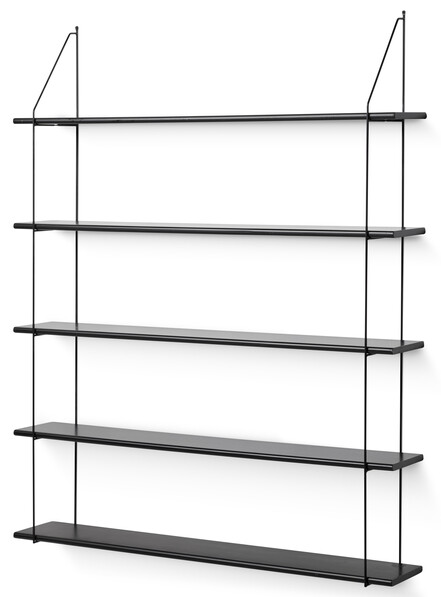 Axel - Vägghylla, B 120 cm - Svart