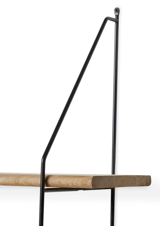 Axel - Vägghylla med 5 hyllplan, 80x21,2x151 cm - Brun