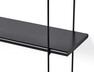 Axel - Vägghylla, B 120 cm - Svart