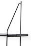 Axel - Vägghylla, B 120 cm - Svart