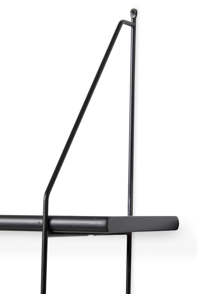 Axel - Vägghylla, B 80 cm - Svart