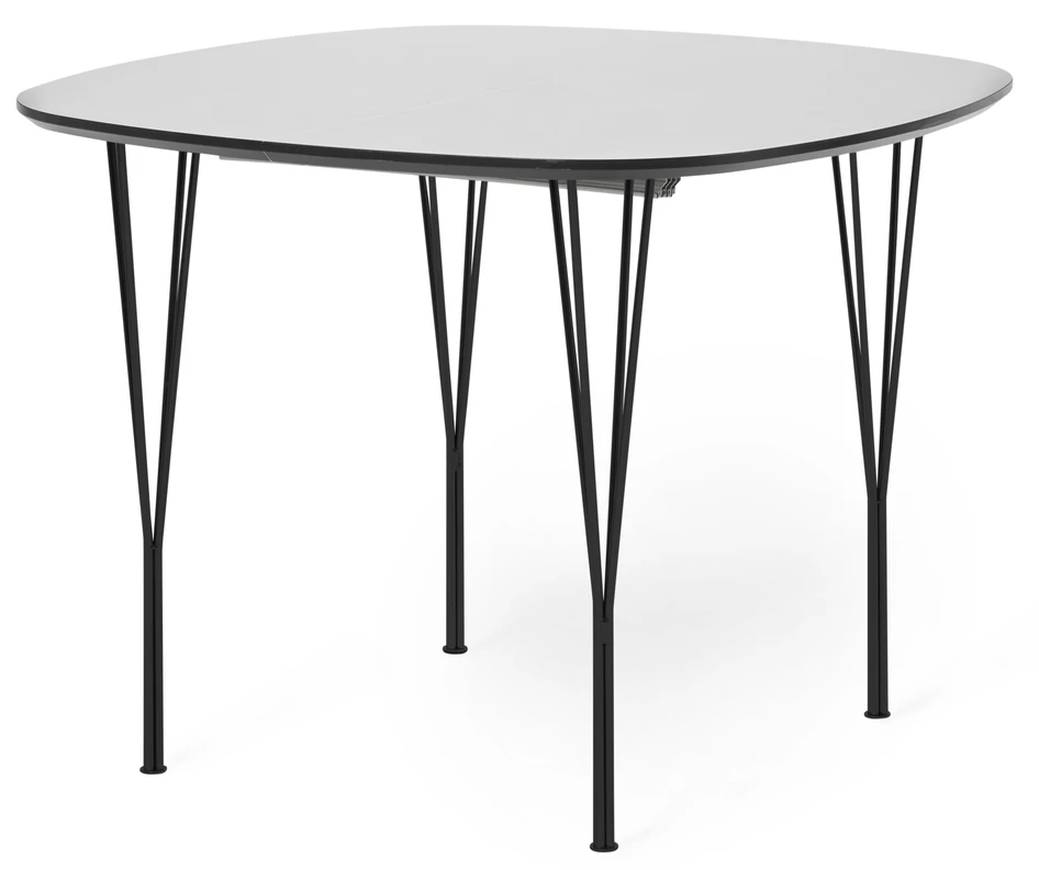 Mario - Matbord, L 100-200 cm - Svart
