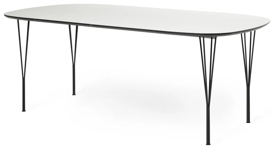 Santino - Matbord, L 100-200 cm - Svart