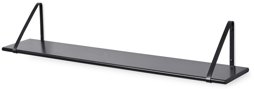 Axel - Vägghylla, B 120 cm - Svart