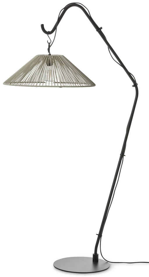 Mark - Utegolvstativ till lampa, B85 H176 cm - Svart