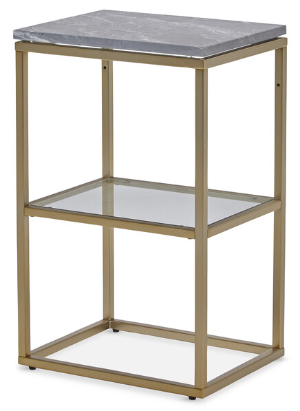 Amanda - Sidobord, B 45, H 72 cm - Grå
