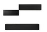 Infinity - Tv-bänk, 210x33x35-45 cm - Svart