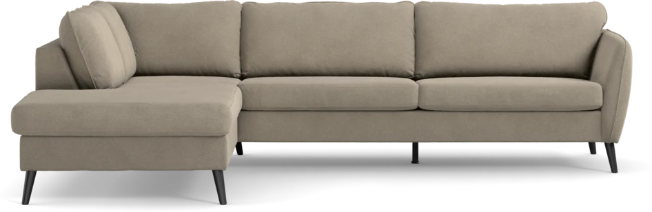 County - 2,5-sits soffa med divan vänster - Beige