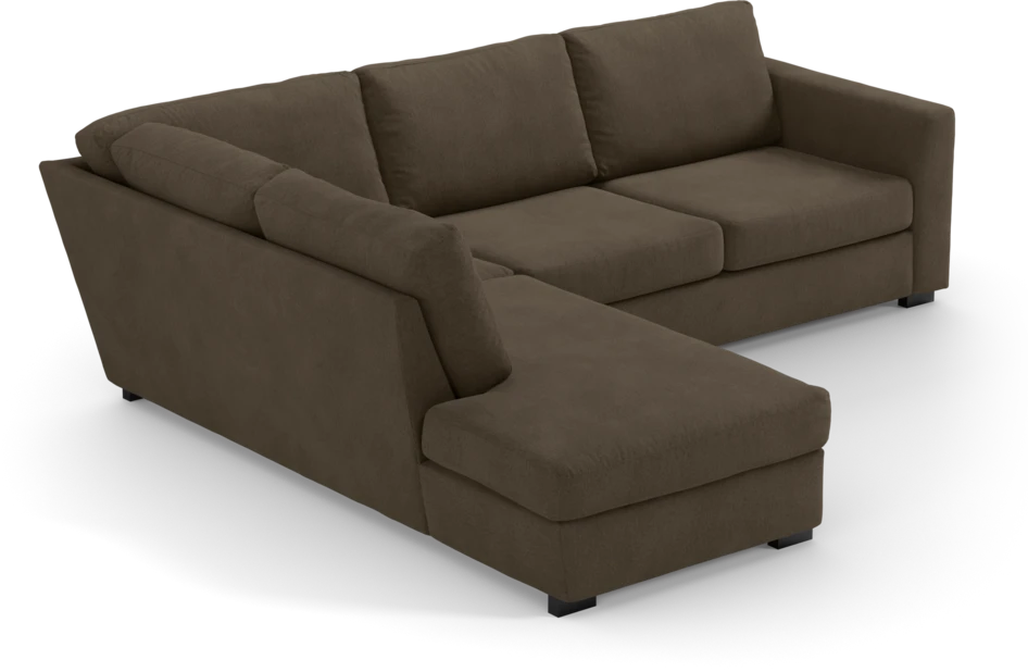 Friday - 2,5-sits soffa med divan vänster - Brun
