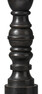 Doris - Bordslampfot, H53 Ø12 cm - Svart