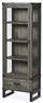 Woodenforge - Vitrinskåp, B 60 cm - Grå