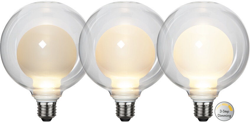 Space - Ljuskälla, LED, E27, lm 350, 3-stegs dimbar, 1-pack - Vit