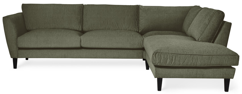 Weekend - 2,5-sits soffa med divan höger - Grön