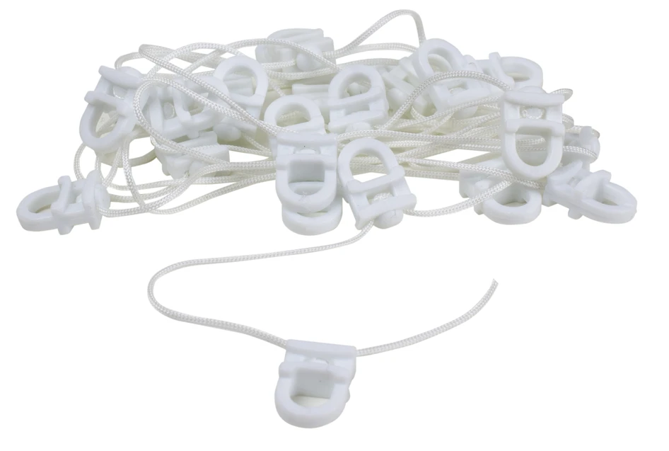 Flexi - Glid på snöre till gardinskena - Vit