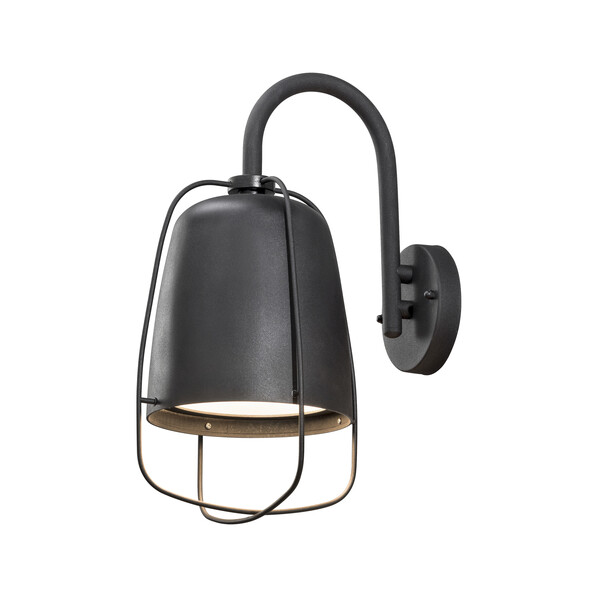 Perugia - Utevägglampa, B26,5 H38 cm - Svart