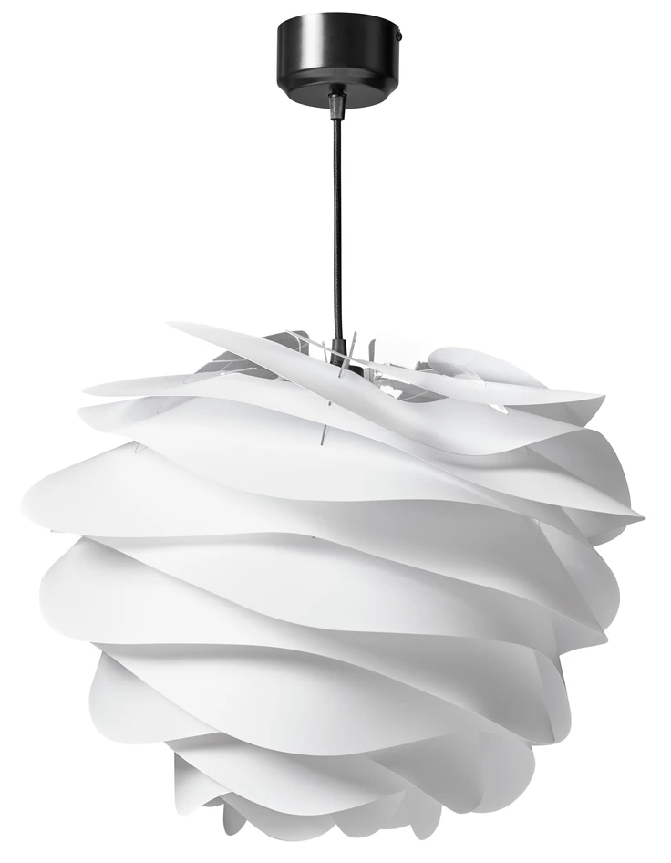 Carmina - Taklampskärm, Ø48 H36 cm - Vit