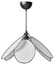 Blad - Taklampa - Svart