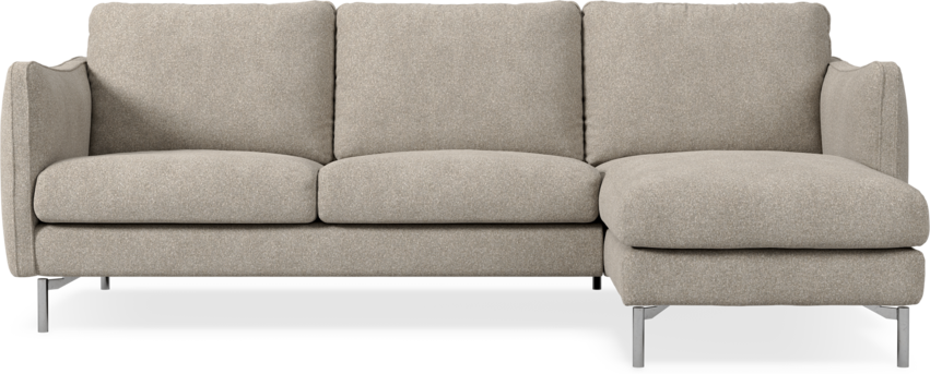 Madison Lux - 2-sits soffa med schäslong höger - Vit