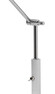 Ted - Golvlampa, H140 cm - Vit