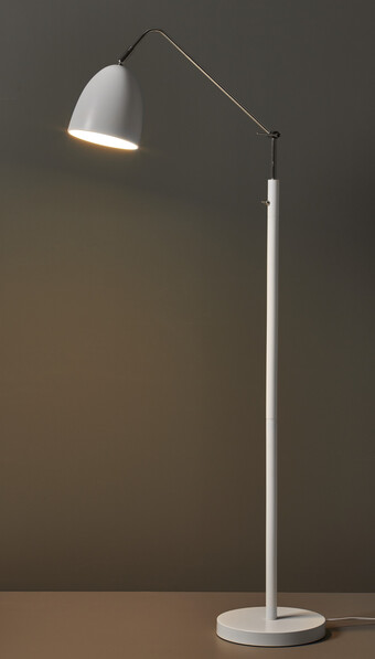 Ted - Golvlampa, H140 cm - Vit