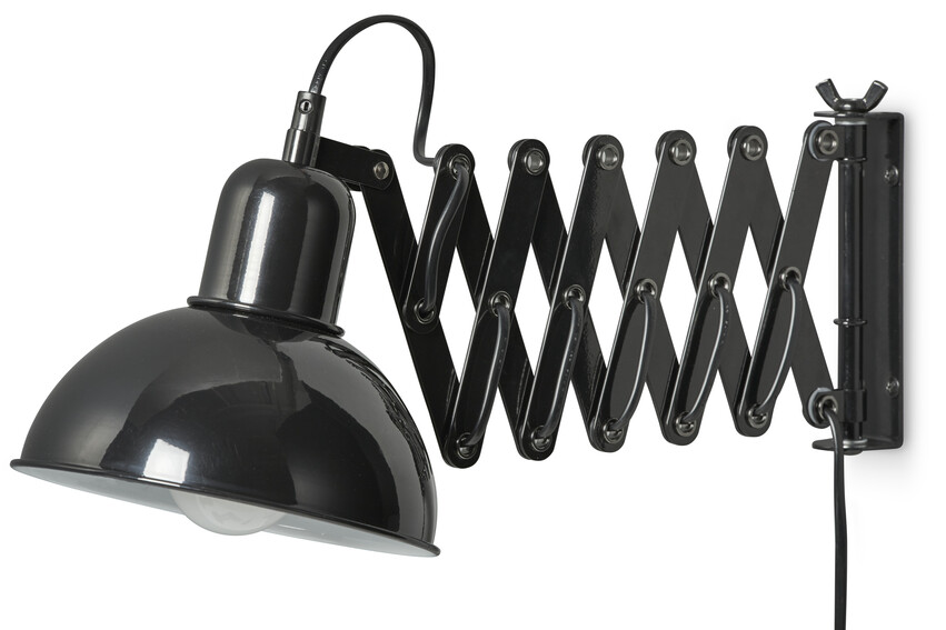 Fritz - Vägglampa, L81 B18,5 cm - Svart