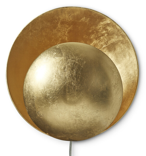 Orbit - Vägglampa, H30 Ø30 cm - Gul