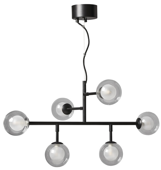 Malcolm - Taklampa, L80 H40 cm - Svart