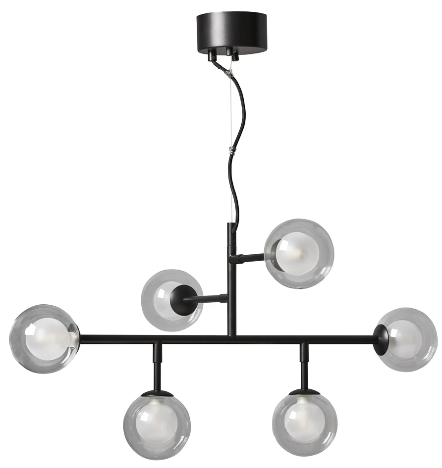 Malcolm - Taklampa, L80 H40 cm - Svart