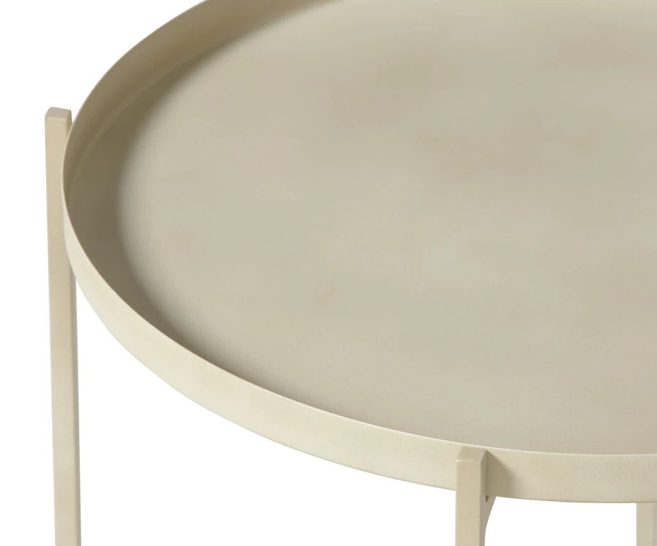 Nila - Brickbord, Ø 42, H 40 cm - Beige