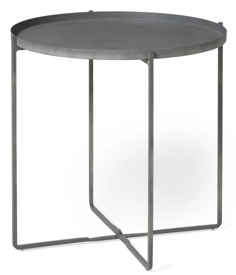 Nila - Brickbord, Ø 52, H 50 cm - Grå