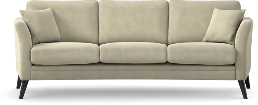 Eden - 3-sits soffa svängd - Beige