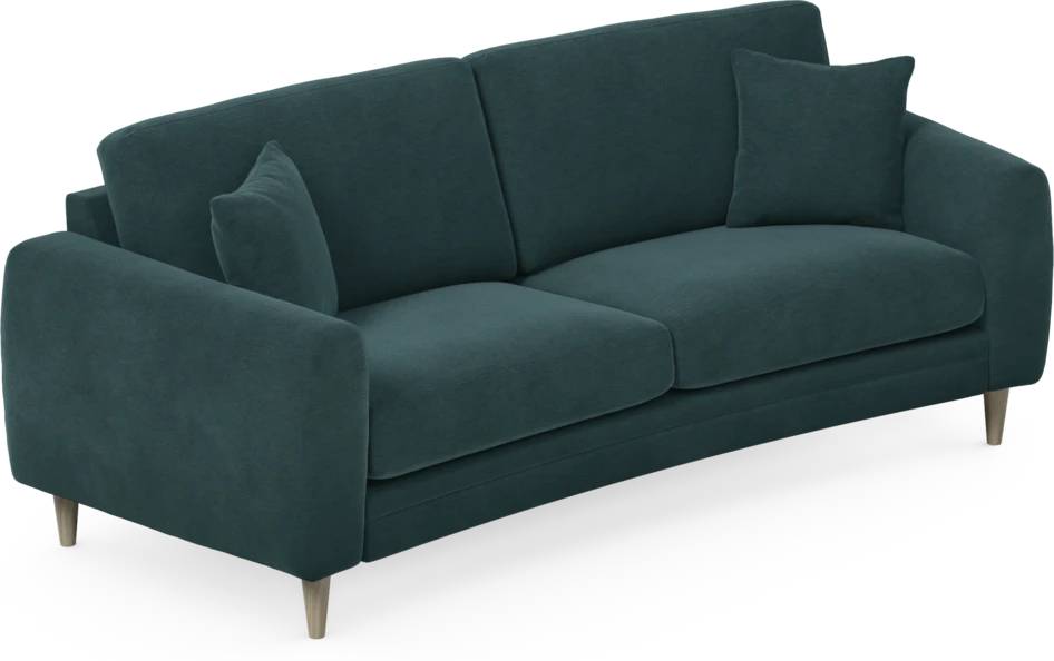 Eden - 2,5-sits soffa svängd - Blå