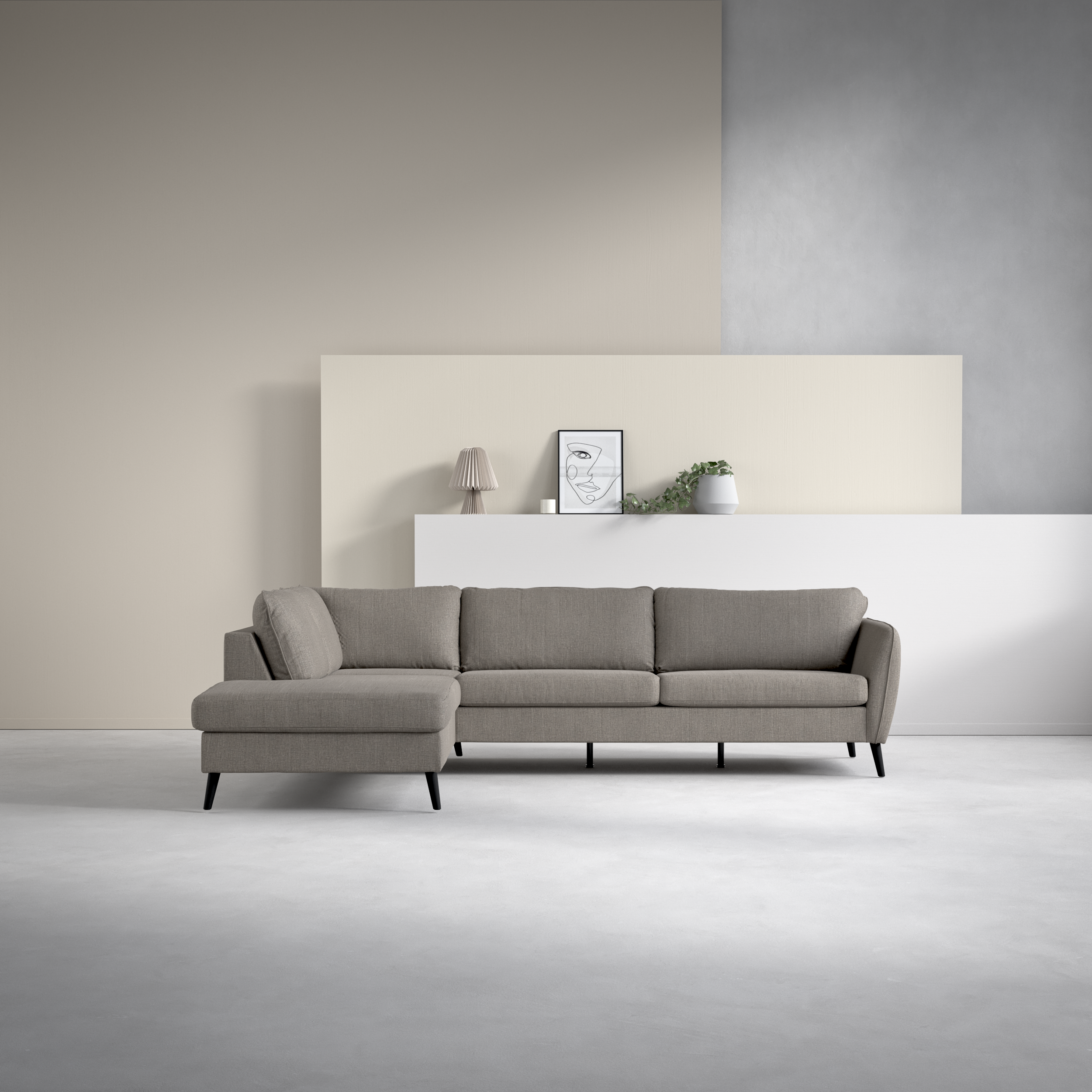 County, 2,5-sits soffa med divan vänster