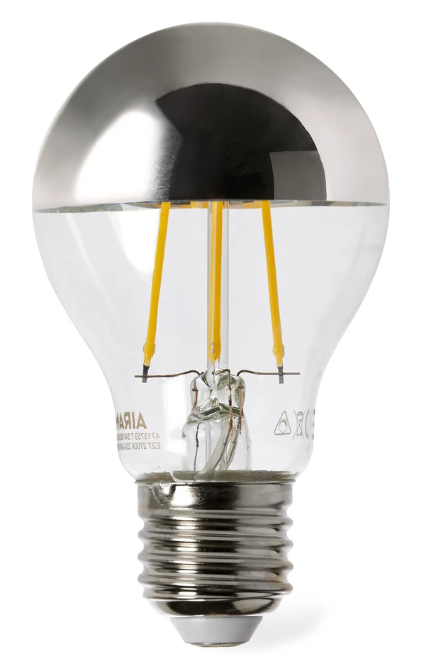 Airam - Ljuskälla LED, E27, lm 680, dimbar - Grå