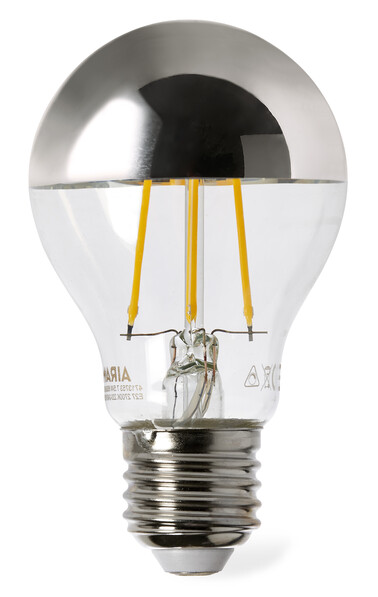 Airam - Ljuskälla LED, E27, lm 680, dimbar - Grå