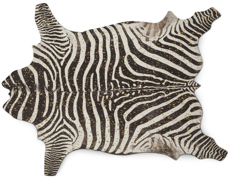 Zebra Gold - Konstfäll - Svart