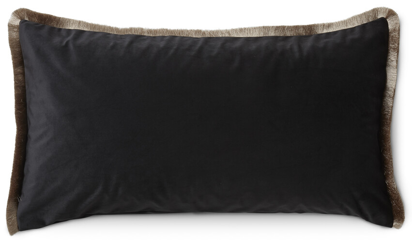 Velvet Frans - Kuddfodral, 50x90 cm - Svart