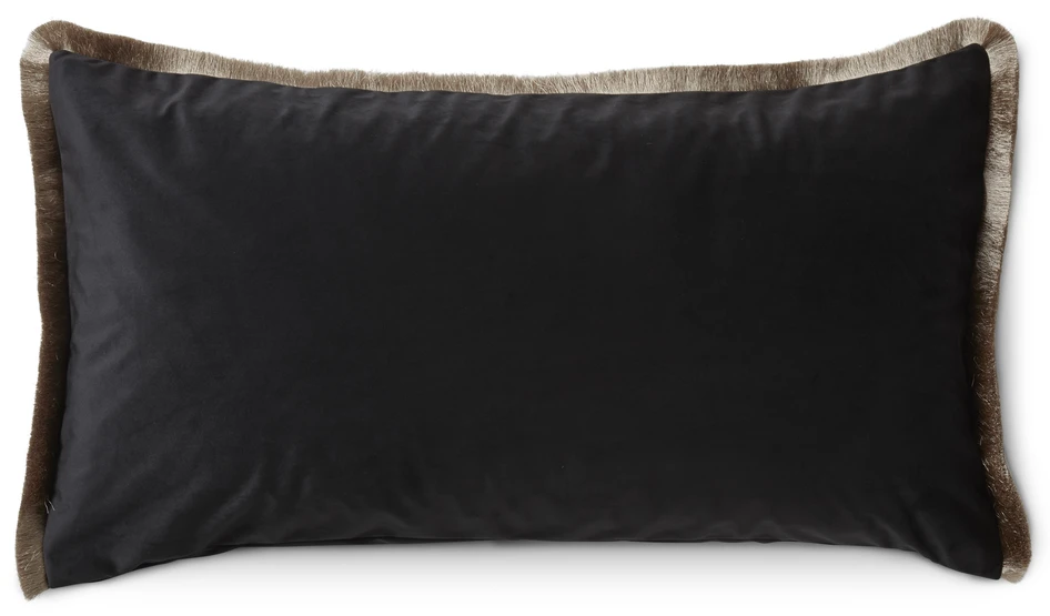 Velvet Frans - Kuddfodral, 50x90 cm - Svart