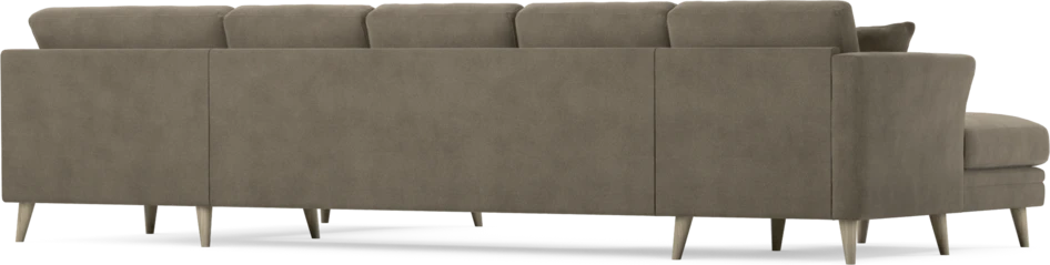 Eden - 3-sits soffa med schäslong vänster och divan höger - Beige