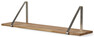 Axel - Vägghylla, 80x21x21 cm - Brun