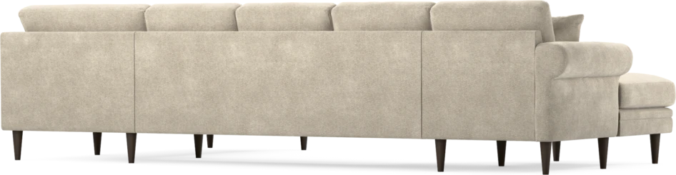 Eden - 3-sits soffa med schäslong vänster och divan höger - Beige